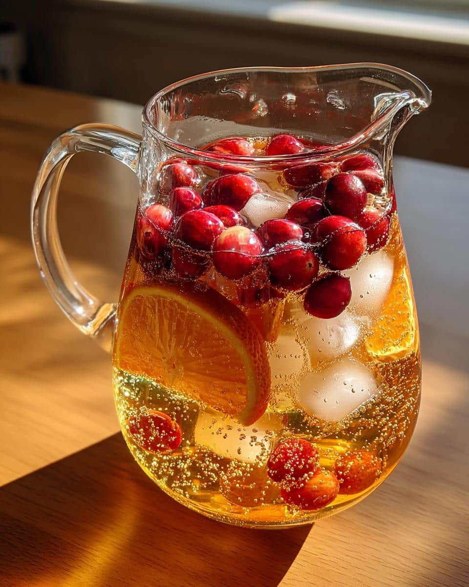 Sparkling Apple Cider Punch with Cranberries - detail 3