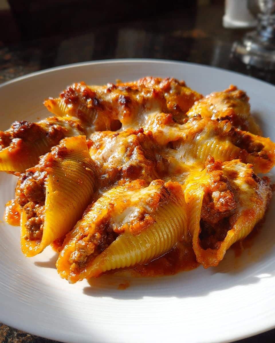 Spicy Pumpkin Sausage Stuffed Shells - 35 Perfect Bites of Fall Bliss 7 Spicy Pumpkin and Italian Sausage Stuffed Shells - detail 1