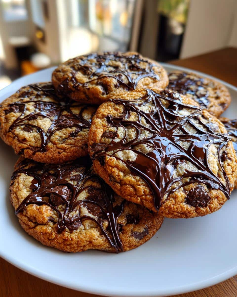 Spider Web Chocolate Chip Cookies - detail 2