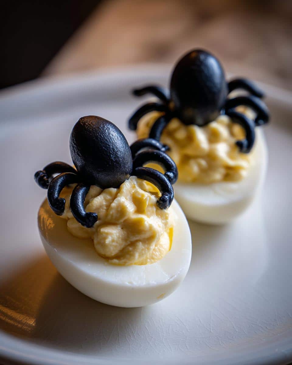 Spooktacular 25-Minute Spider Deviled Eggs for Halloween 6 Spooky Spider Deviled Eggs for Halloween Party - detail 1