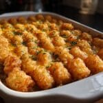 35-Minute Tater Tot Casserole - Cheesy Comfort Food Magic 11 Tater Tot Casserole.