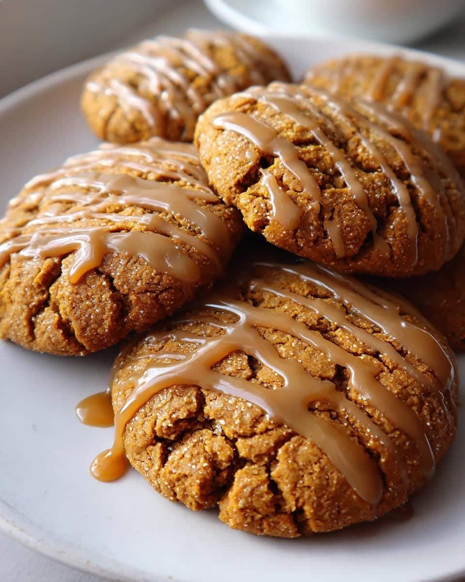 45 Insanely Delish Pumpkin Spice Latte Cookies You'll Crave 8 Ultimate Pumpkin Spice Latte Cookies with Brown Butter Glaze - detail 3