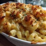 Divine Three-Cheese Mac and Cheese with Epic Crispy Topping 7 Ultimate Three-Cheese Mac and Cheese with Breadcrumb Topping