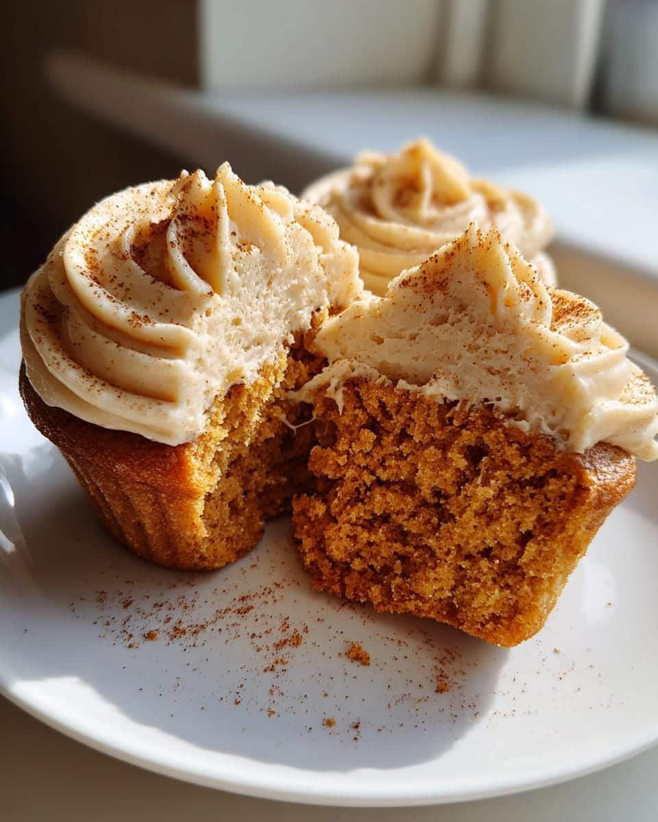 20-Minute Vanilla Chai Pumpkin Latte Cupcakes - Irresistibly Moist 7 Vanilla Chai Pumpkin Latte Cupcakes with Maple Cream Cheese Frosting - detail 2