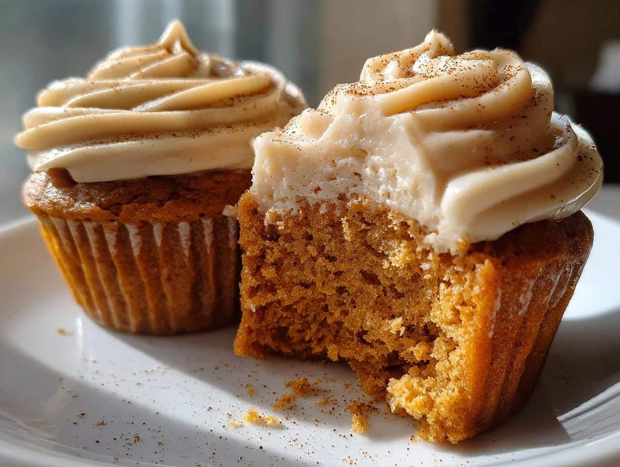 20-Minute Vanilla Chai Pumpkin Latte Cupcakes – Irresistibly Moist