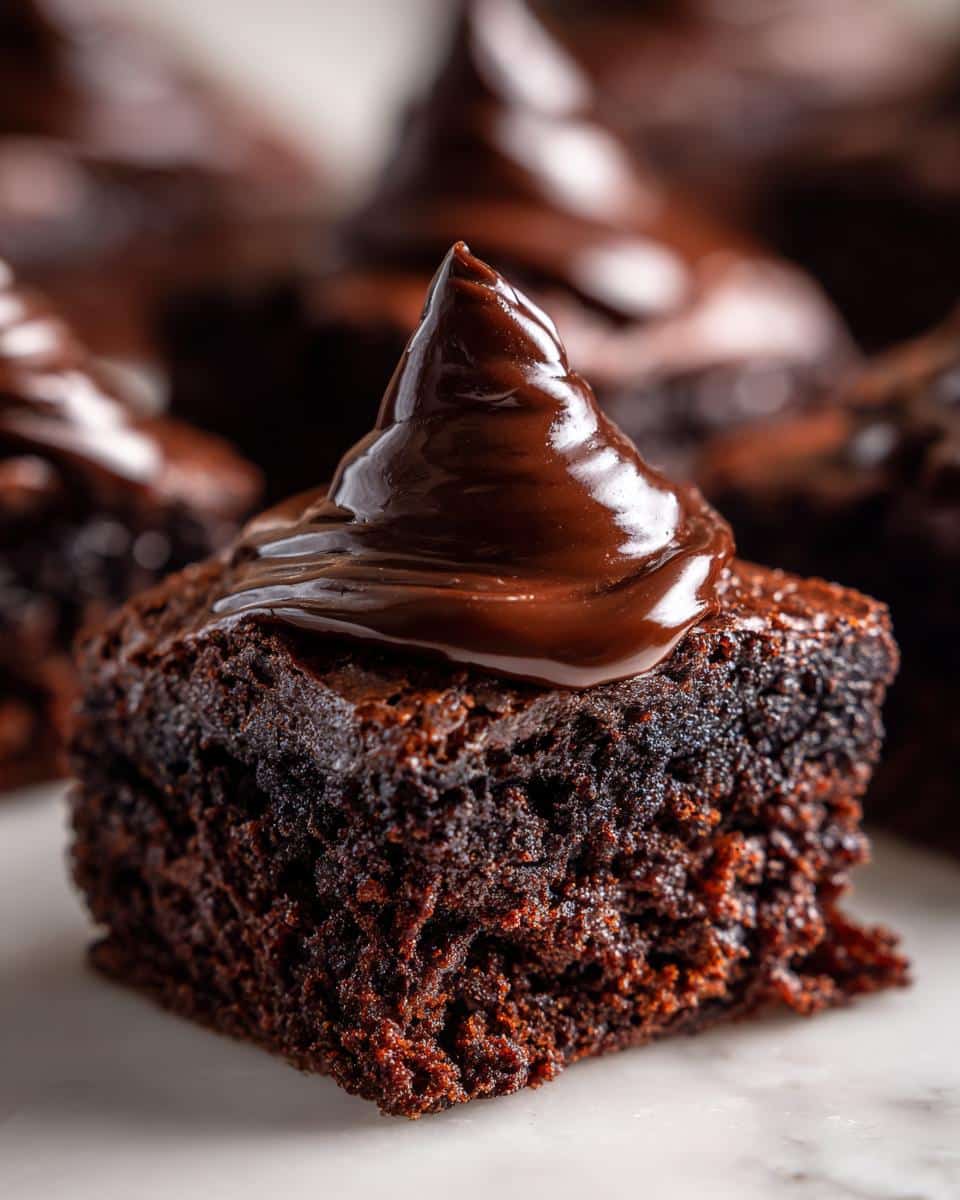 Magical Witch Hat Brownies with Chocolate Ganache in Just 3 Steps 6 Witch Hat Brownies with Chocolate Ganache - detail 1