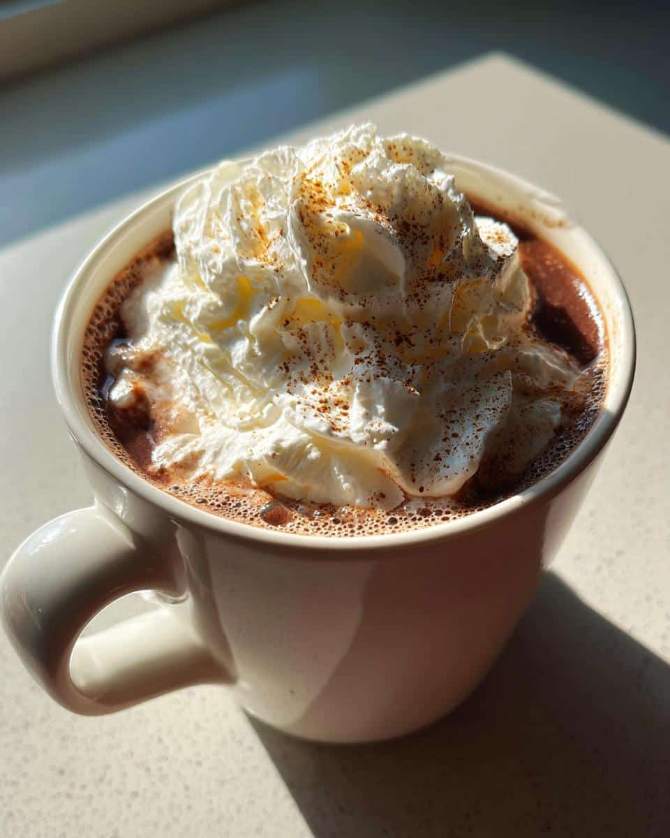 Chai Spiced Hot Chocolate with Whipped Cream - detail 1