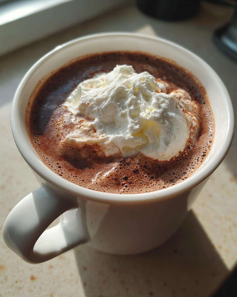 Chai Spiced Hot Chocolate with Whipped Cream - detail 2