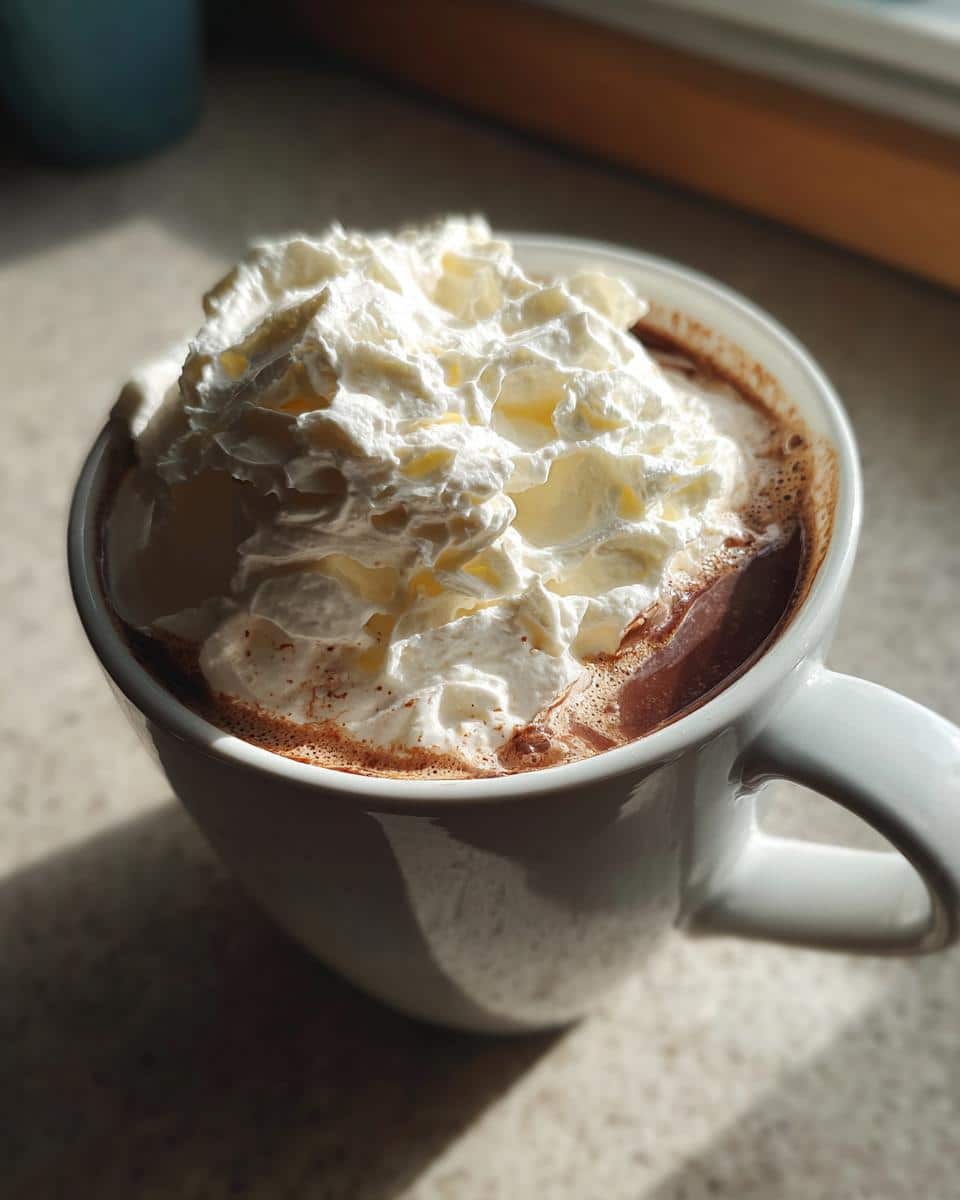 Chai Spiced Hot Chocolate with Whipped Cream - detail 3