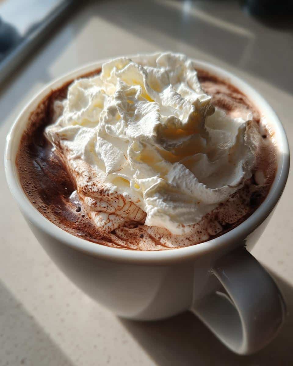 Chai Spiced Hot Chocolate with Whipped Cream - detail 4