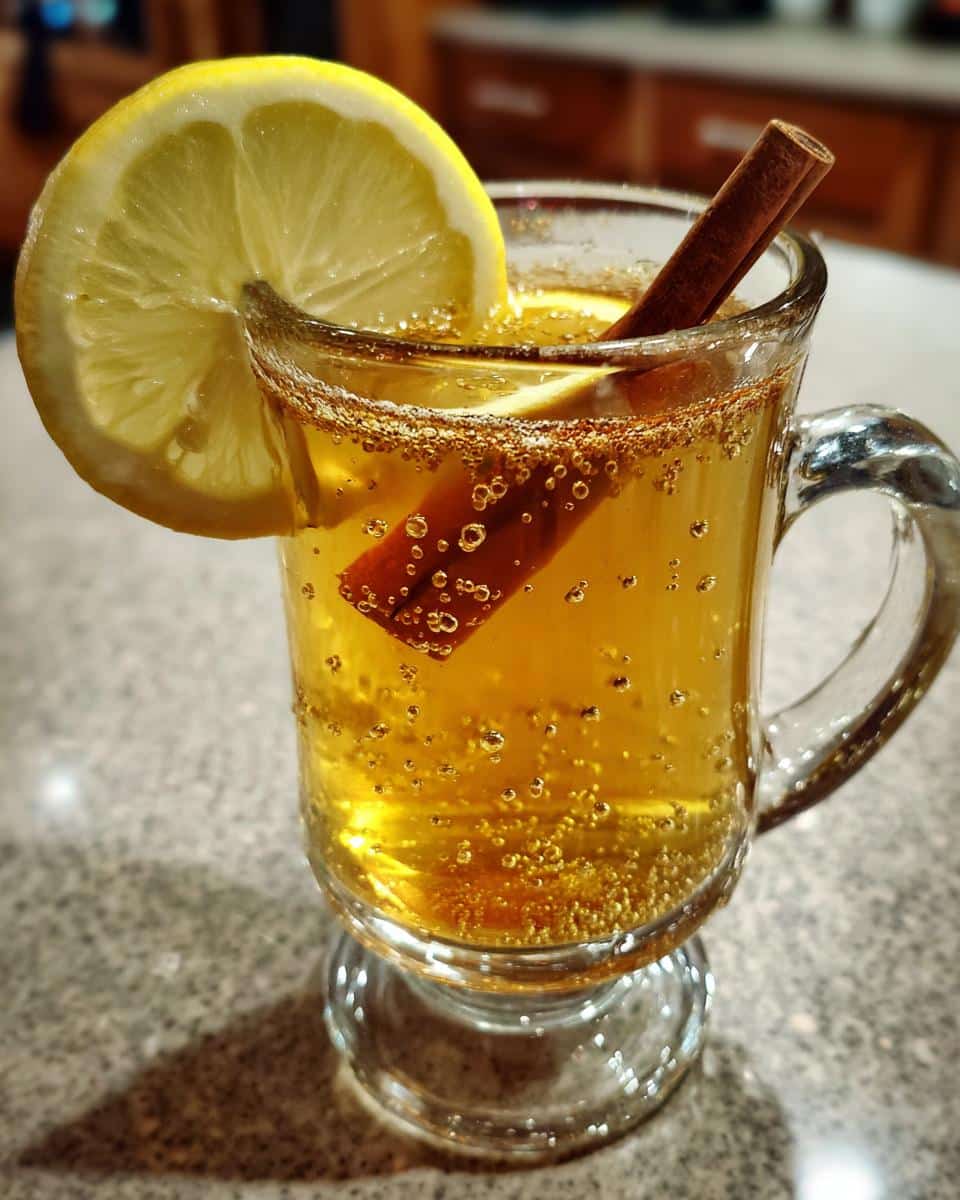 Classic Hot Toddy with Whiskey, Honey, and Lemon - detail 1