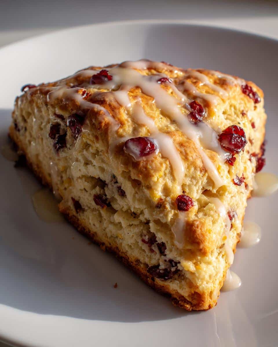 Cranberry Orange Scones with Maple Glaze - detail 1