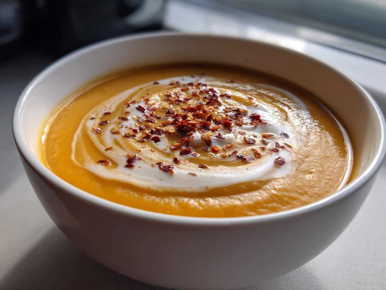 30-Minute Creamy Sweet Potato Soup with Coconut & Lime Bliss