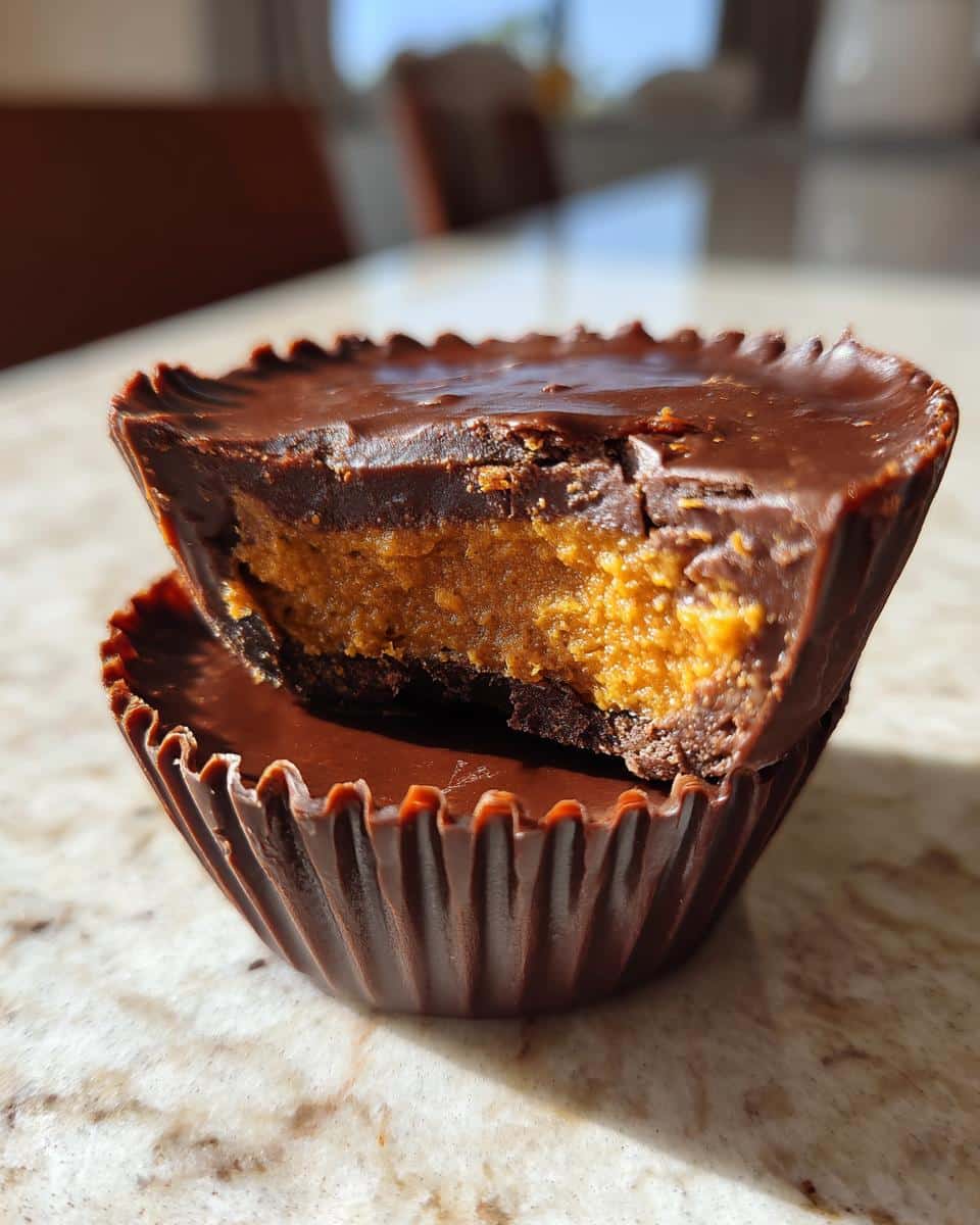 Dairy Free Chocolate Pumpkin Butter Cups - detail 2