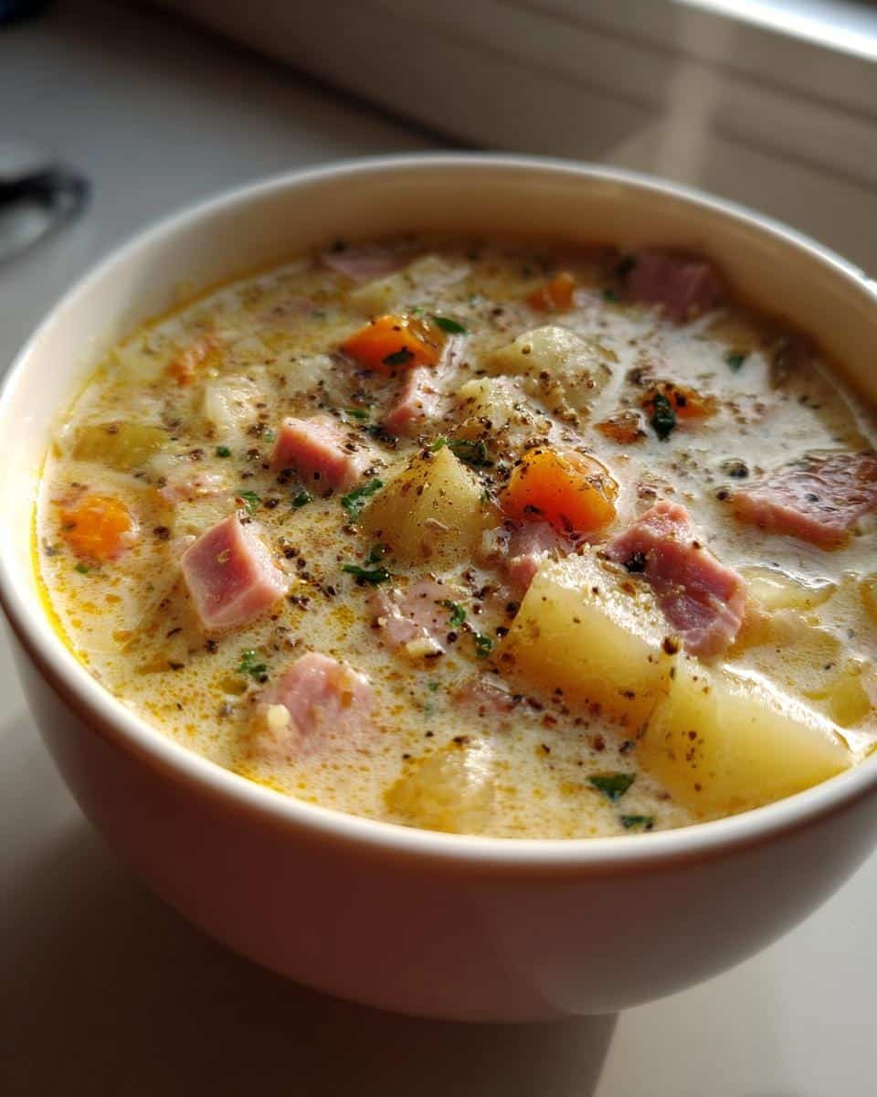 35-Minute Easy One Pot Ham and Potato Soup - Pure Comfort Food 6 Easy One Pot Ham and Potato Soup - detail 1