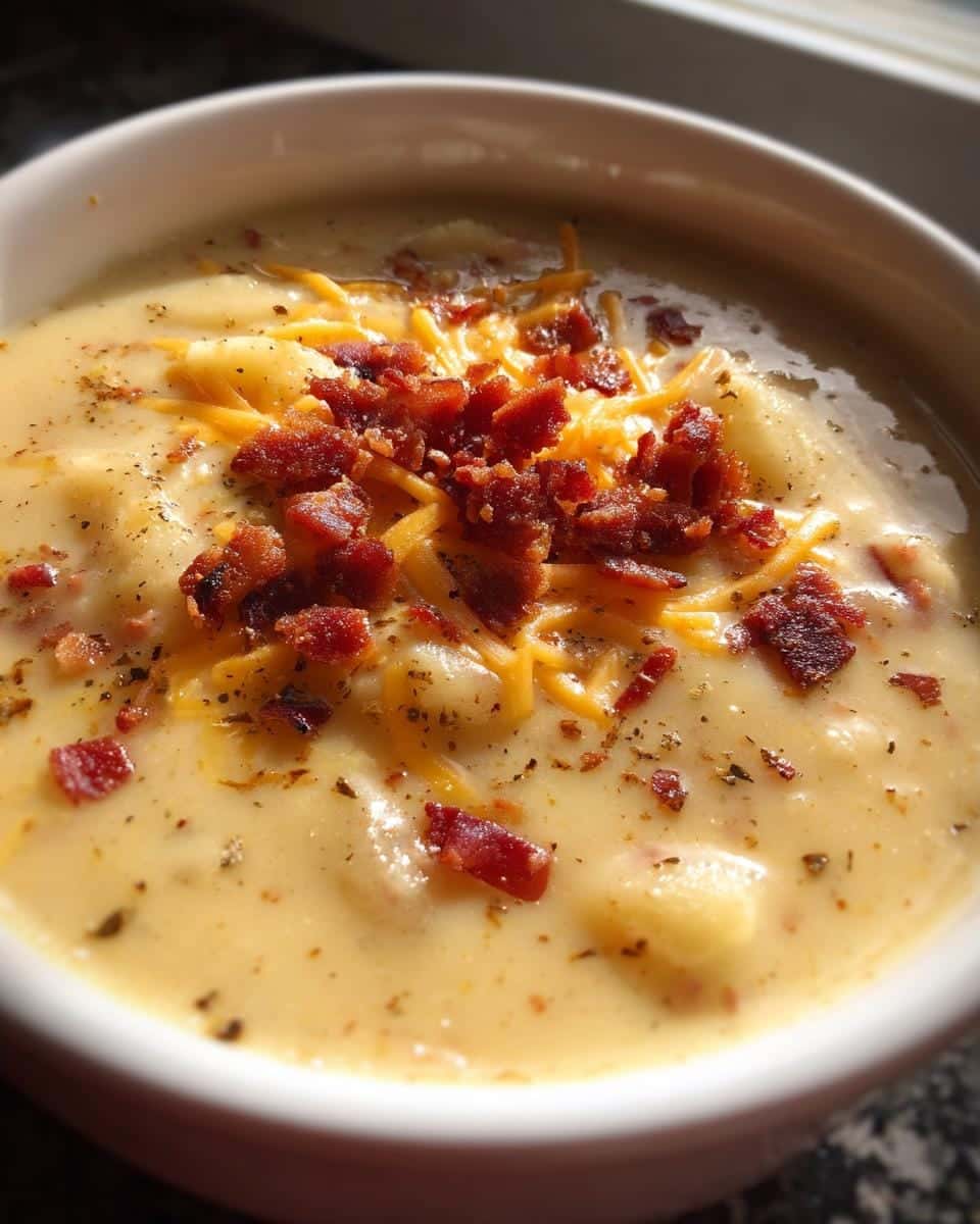 Easy Slow Cooker Potato Soup with Bacon & Cream Cheese - detail 1