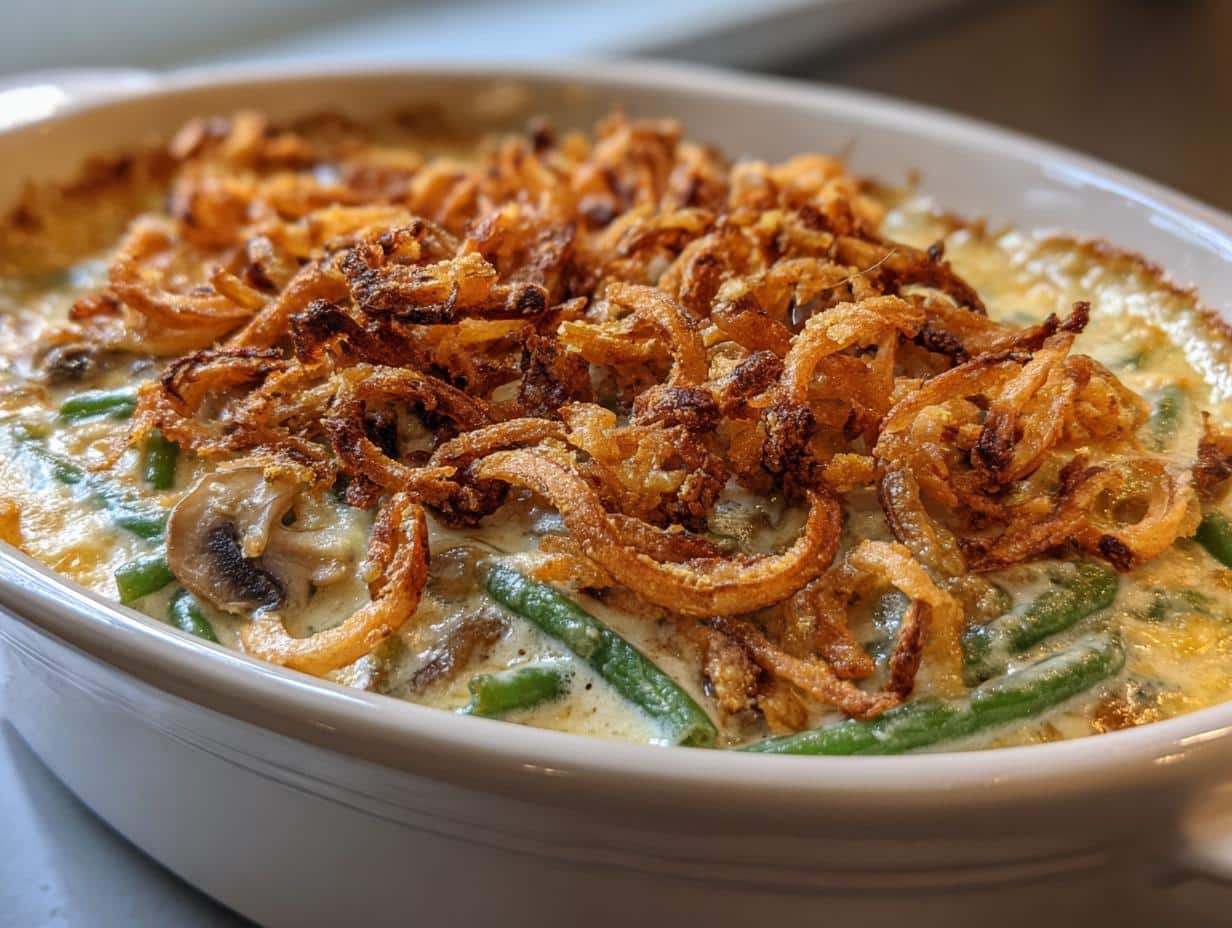 Creamy Green Bean Casserole That Steals Every Holiday Feast