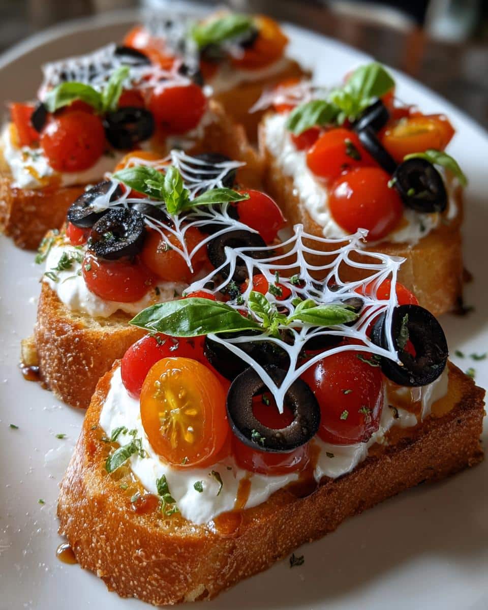 Halloween Bruschetta Appetizer - detail 1