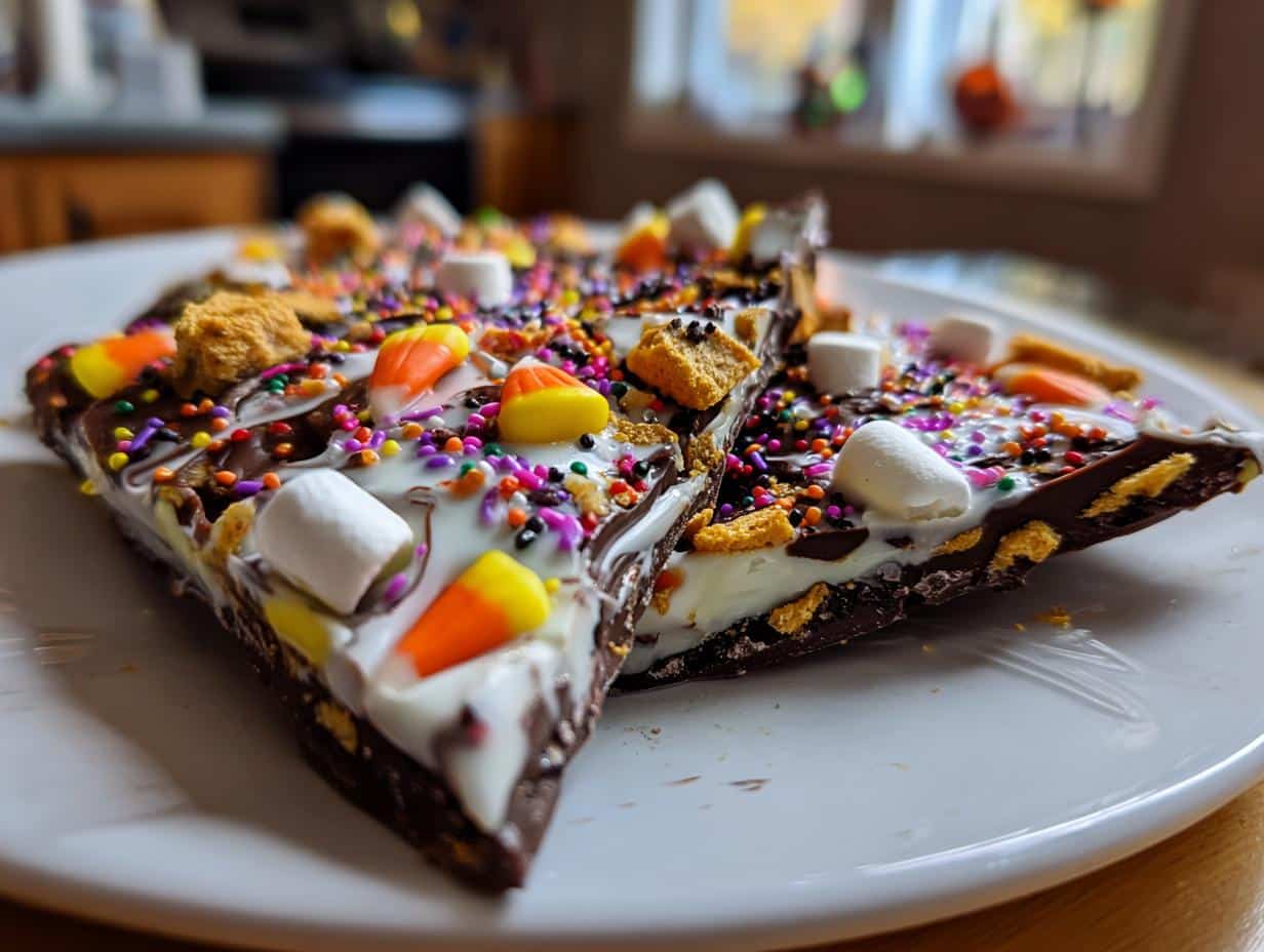 10-Minute Halloween Candy Bark – Insanely Easy Treat!