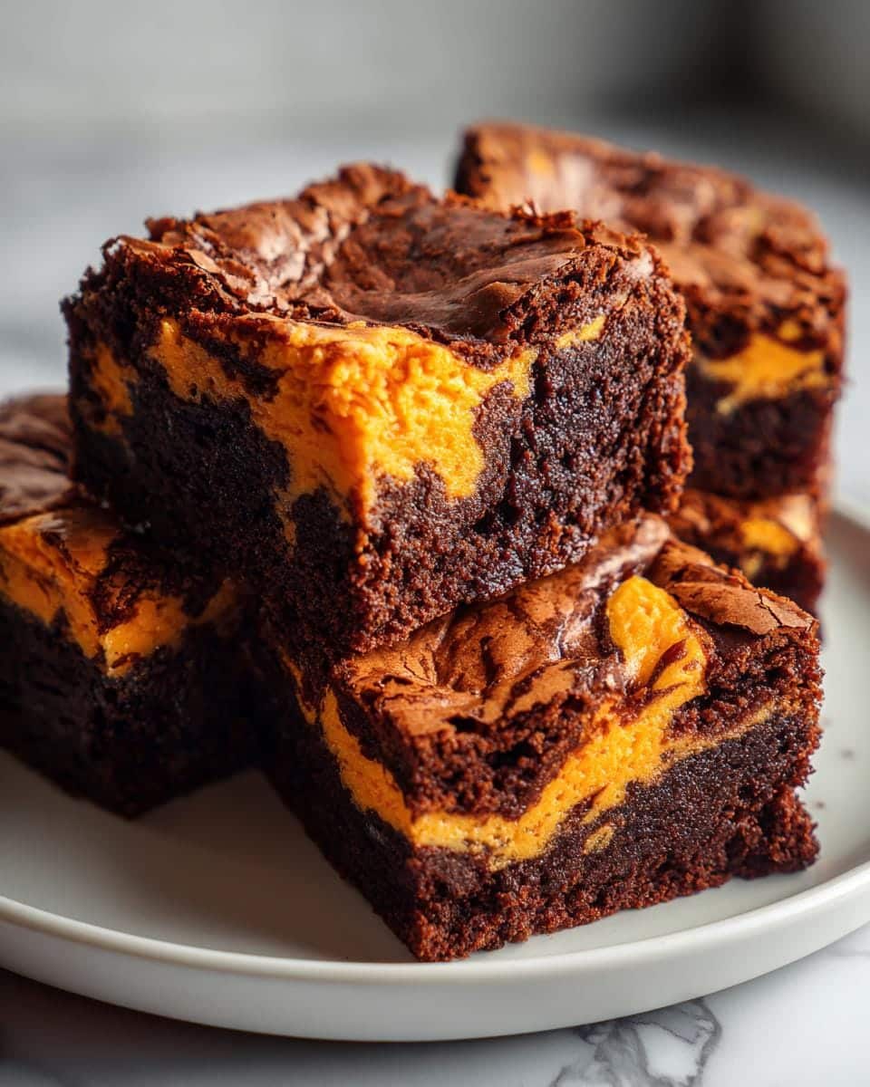 Halloween Cream Cheese Swirl Brownies - detail 1