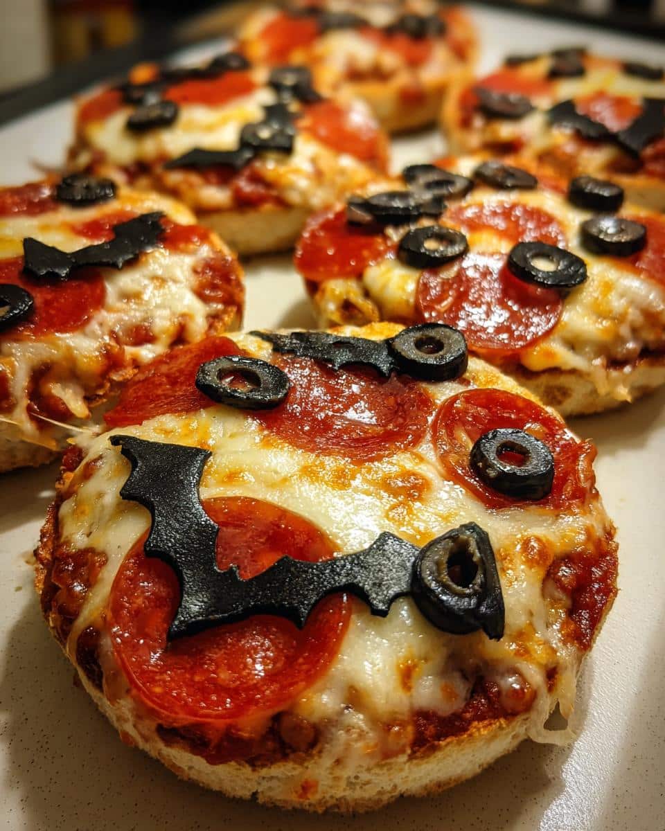 Halloween Mini Pizzas - detail 2