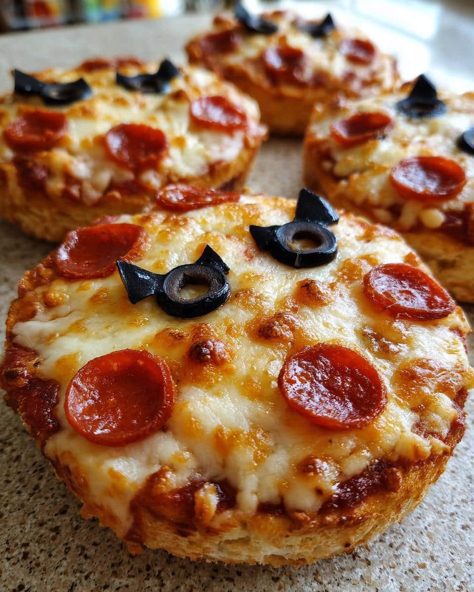 Halloween Mini Pizzas - detail 1