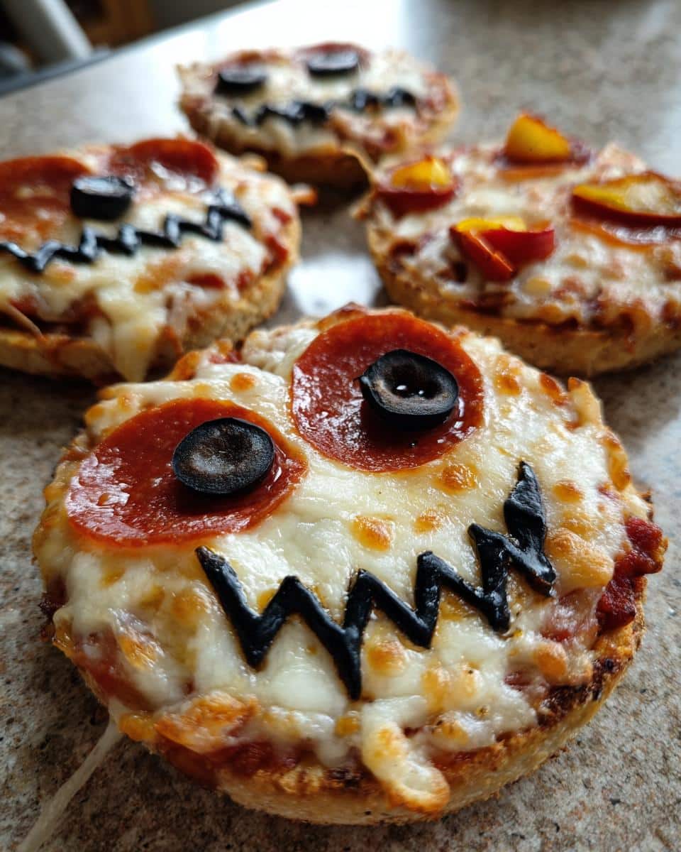 Halloween Mini Pizzas - detail 3