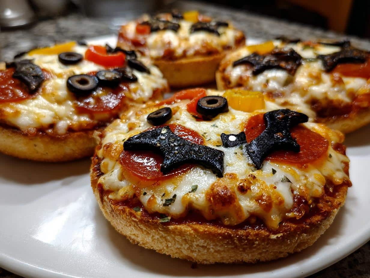 Spooky Halloween Mini Pizzas Ready in Just 30 Minutes