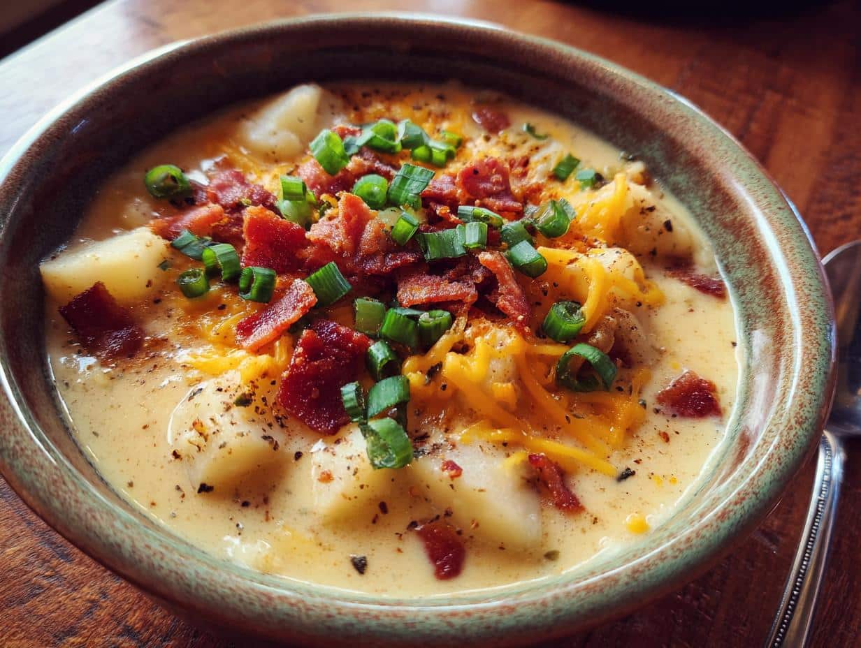 Creamy 4-Ingredient Loaded Potato Soup: Comfort in Every Bite
