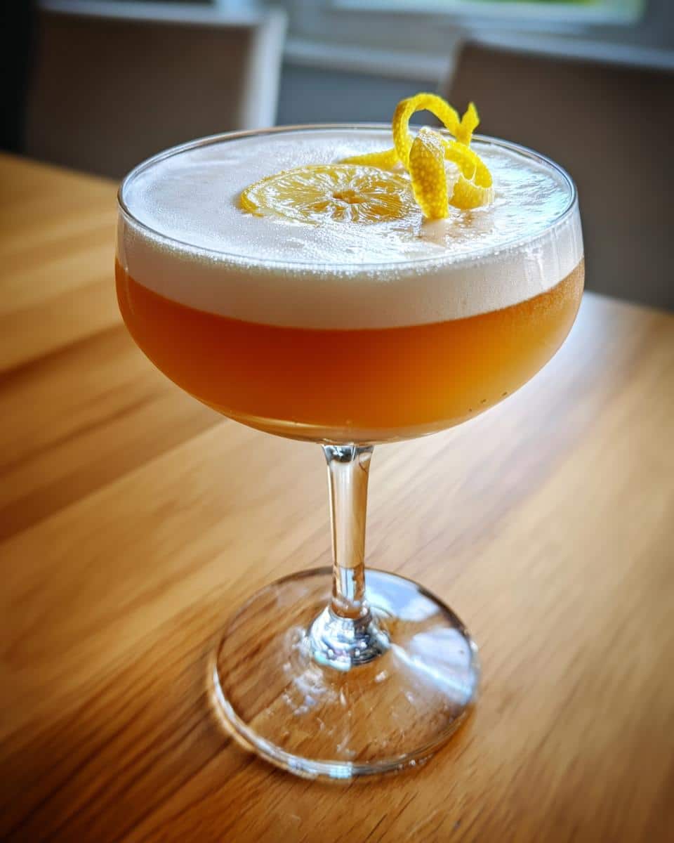 Maple Bourbon Sour Recipe: 3 Steps to Luxurious Cocktail Bliss 6 Maple Bourbon Sour with Fresh Lemon and Egg White - detail 2