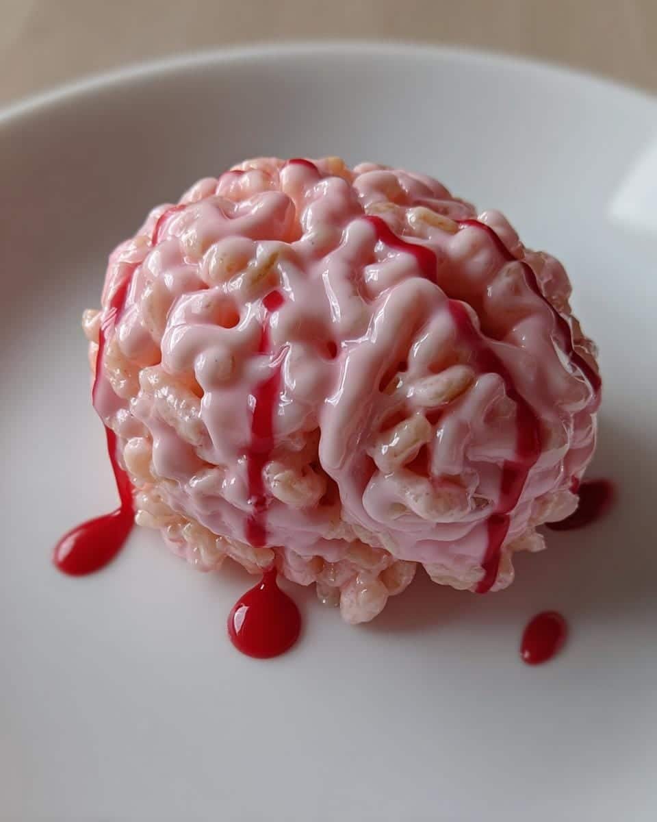 Creepy Marshmallow Rice Krispies Halloween Brains in 20 Minutes 6 Marshmallow Rice Krispies (Bubbles) Halloween Brains - detail 1