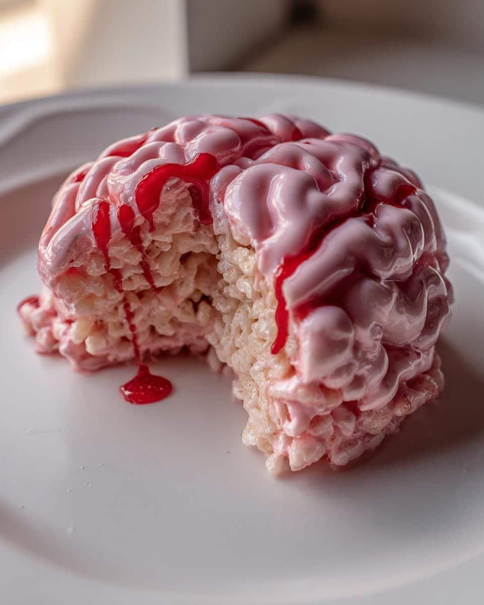 Creepy Marshmallow Rice Krispies Halloween Brains in 20 Minutes 7 Marshmallow Rice Krispies (Bubbles) Halloween Brains - detail 2