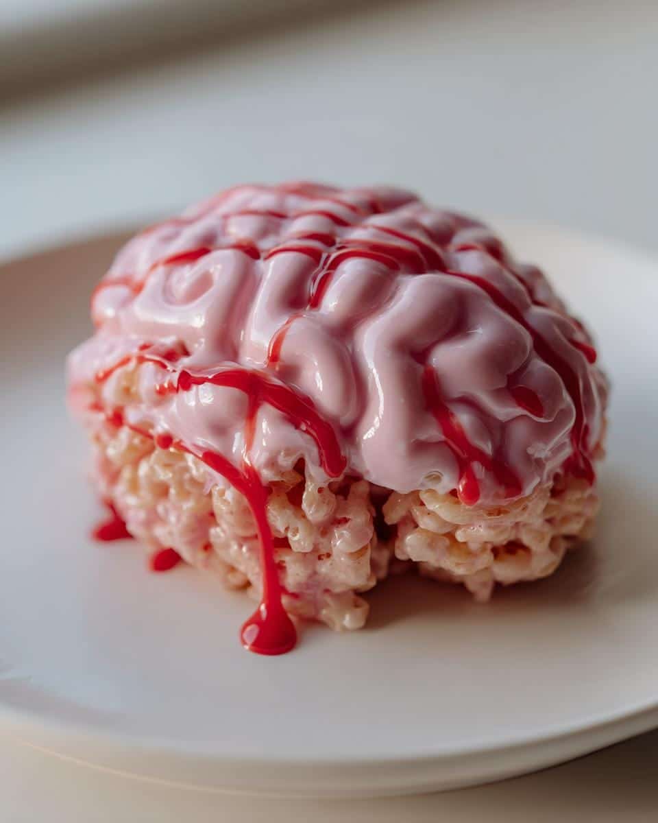 Creepy Marshmallow Rice Krispies Halloween Brains in 20 Minutes 8 Marshmallow Rice Krispies (Bubbles) Halloween Brains - detail 3