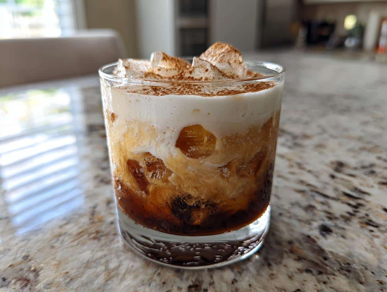 Velvety Pumpkin Spice White Russian with Vanilla Vodka Magic
