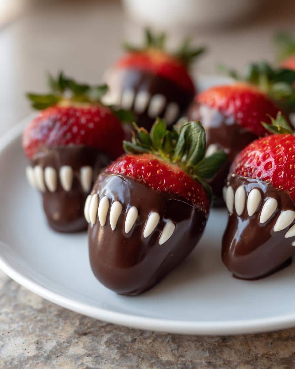 Rotten Teeth Chocolate Strawberries - detail 1