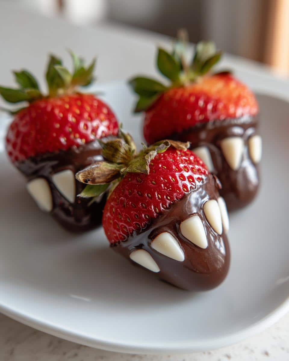 Rotten Teeth Chocolate Strawberries - detail 2