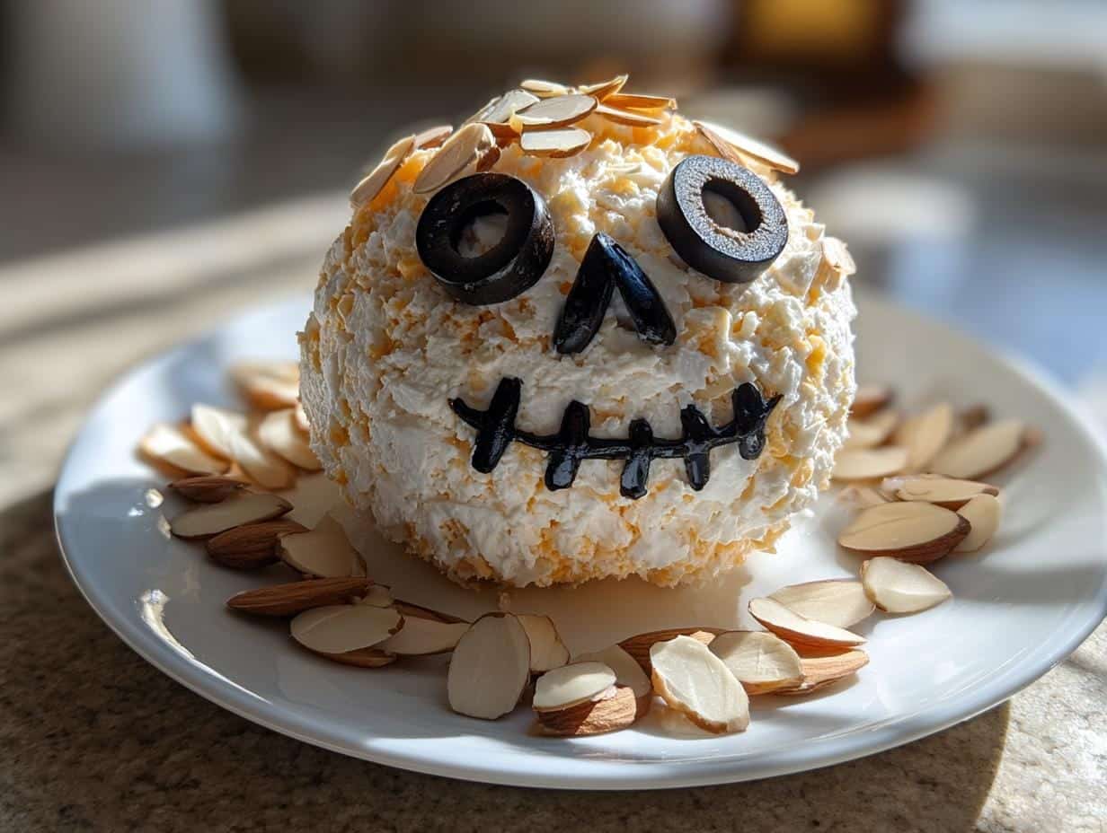 Spooky Skellington Cheese Ball Recipe in Just 15 Minutes