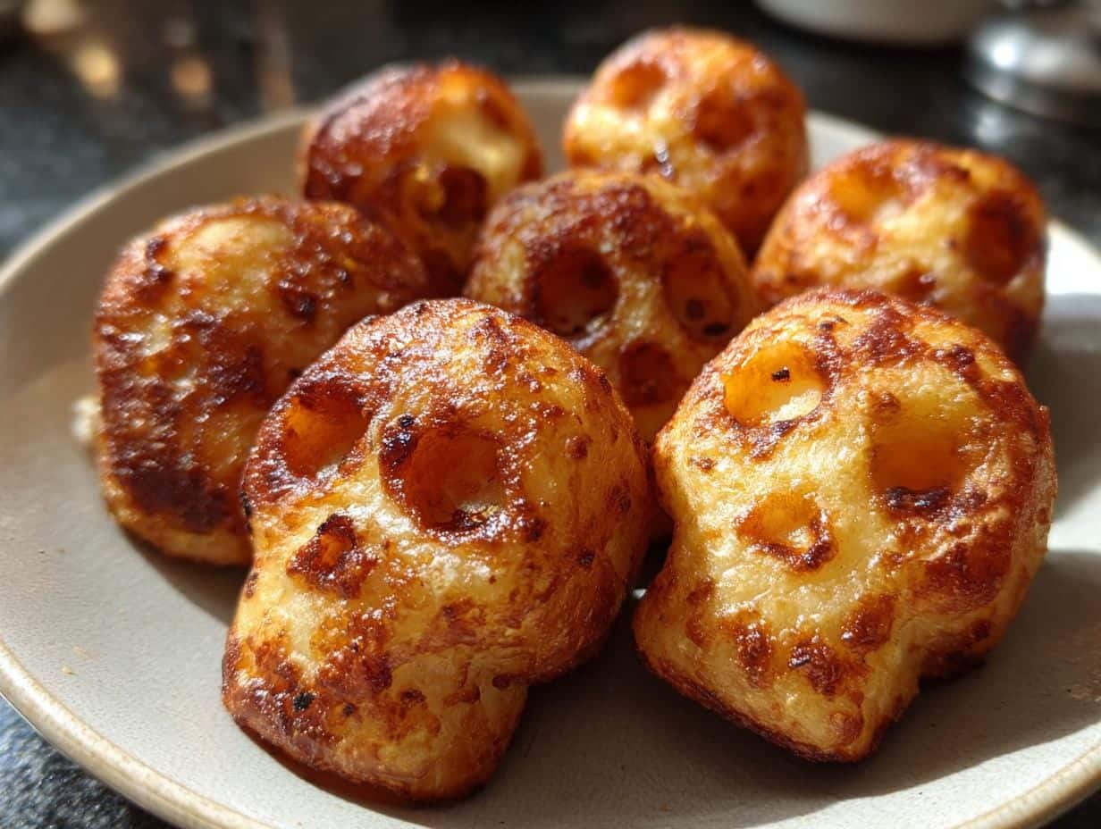 Spooky 4-Ingredient Skull Potato Bites That Shock Guests
