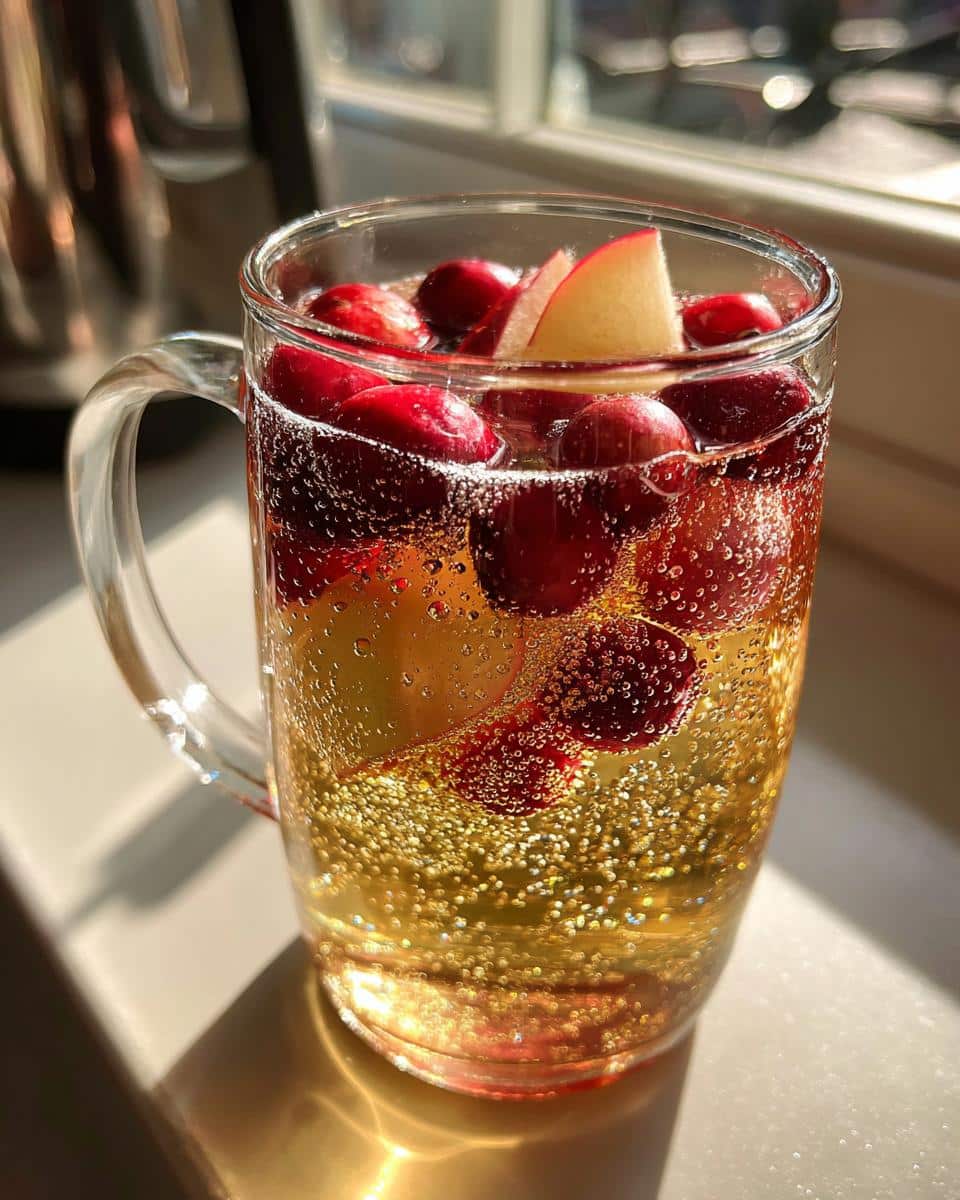 Sparkling Apple Cider Punch with Cranberries - detail 2