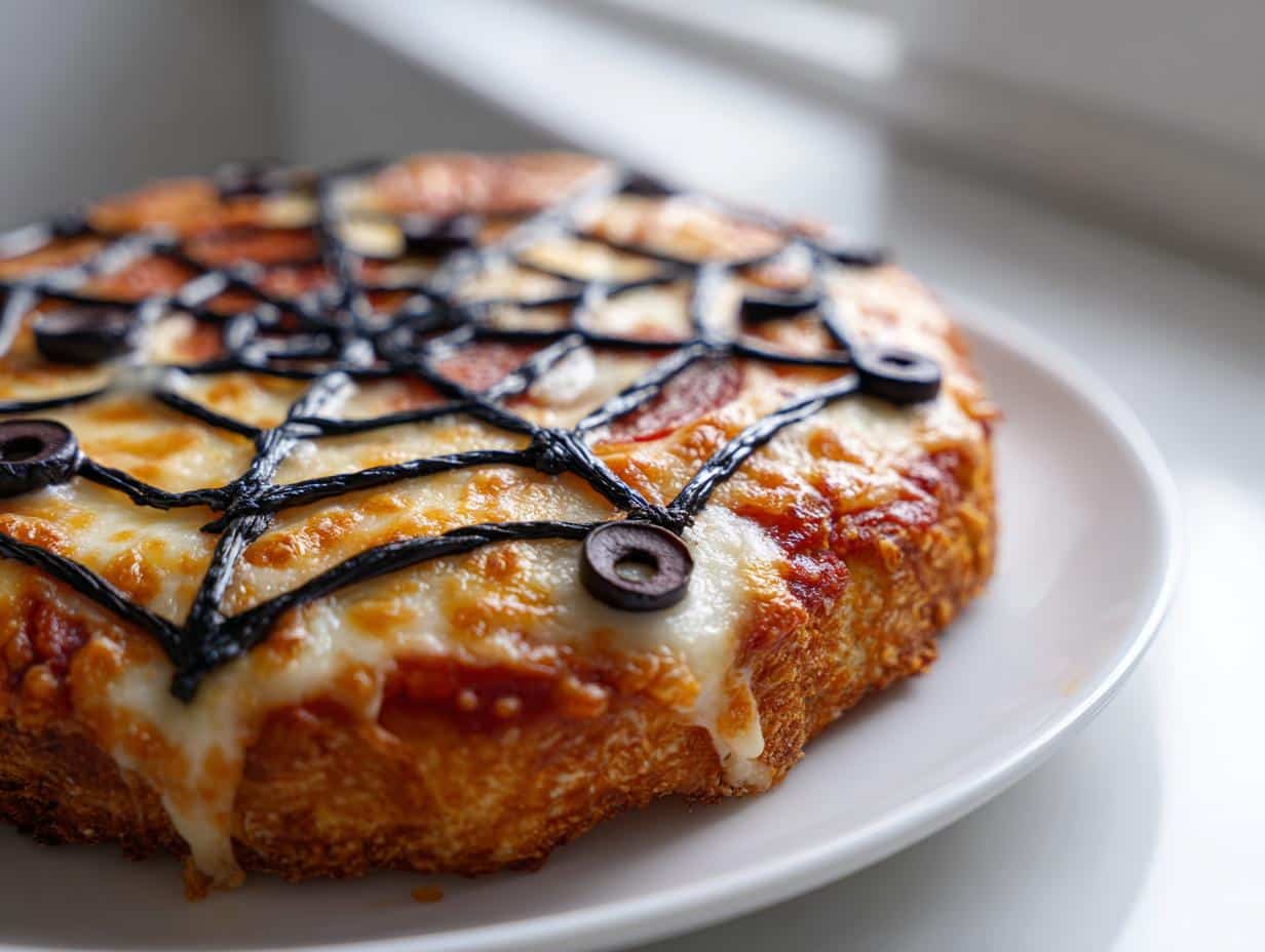 Spooky Spider Web Pizza That Will Haunt Your Taste Buds