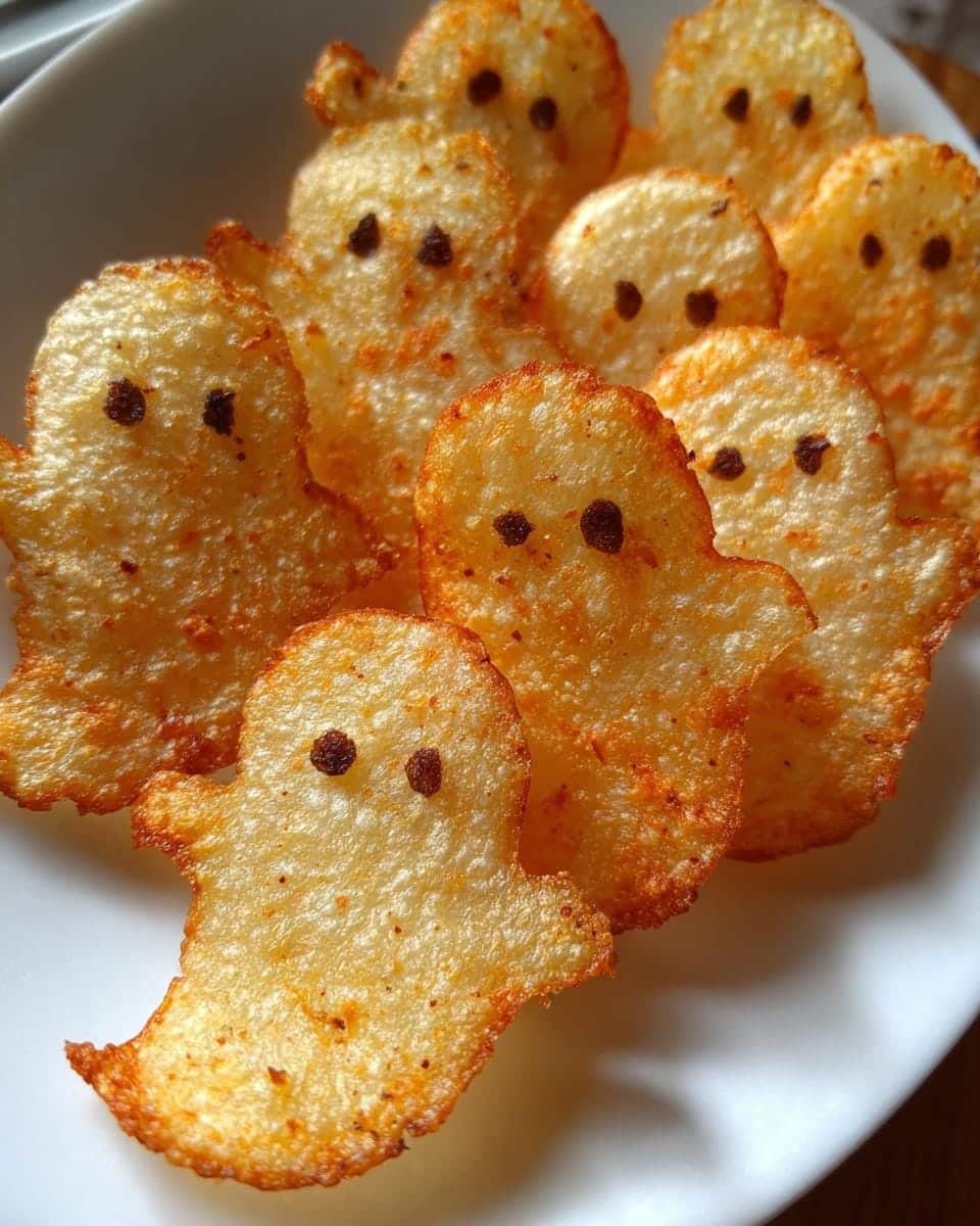 Spooky Baked Halloween Ghost Chips (Gluten-Free + Paleo-Friendly) - detail 2