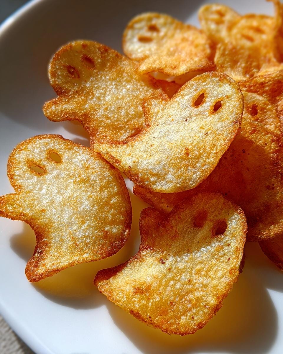 Spooky Baked Halloween Ghost Chips (Gluten-Free + Paleo-Friendly) - detail 3