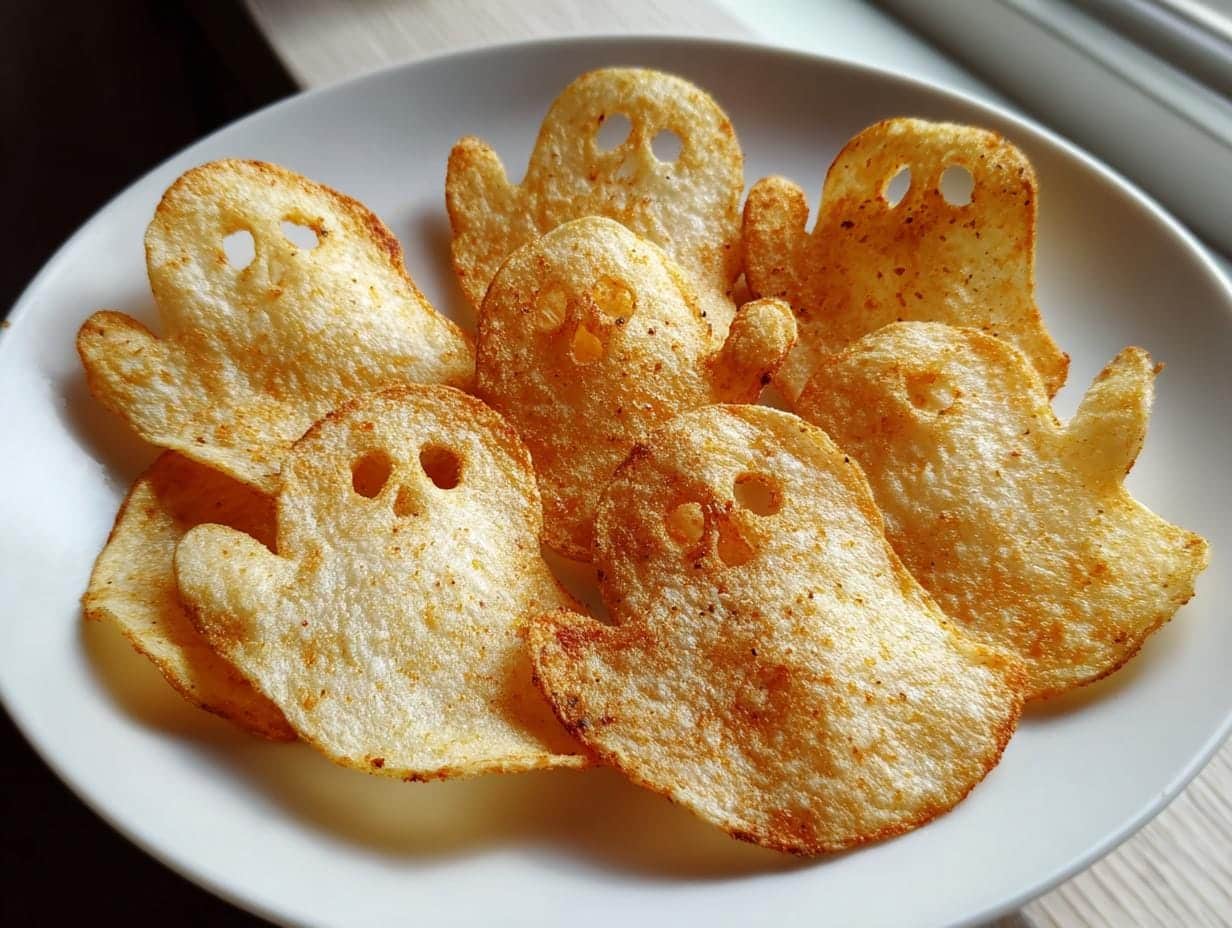 Spooky Baked Halloween Ghost Chips: 5-Ingredient Crispy Magic