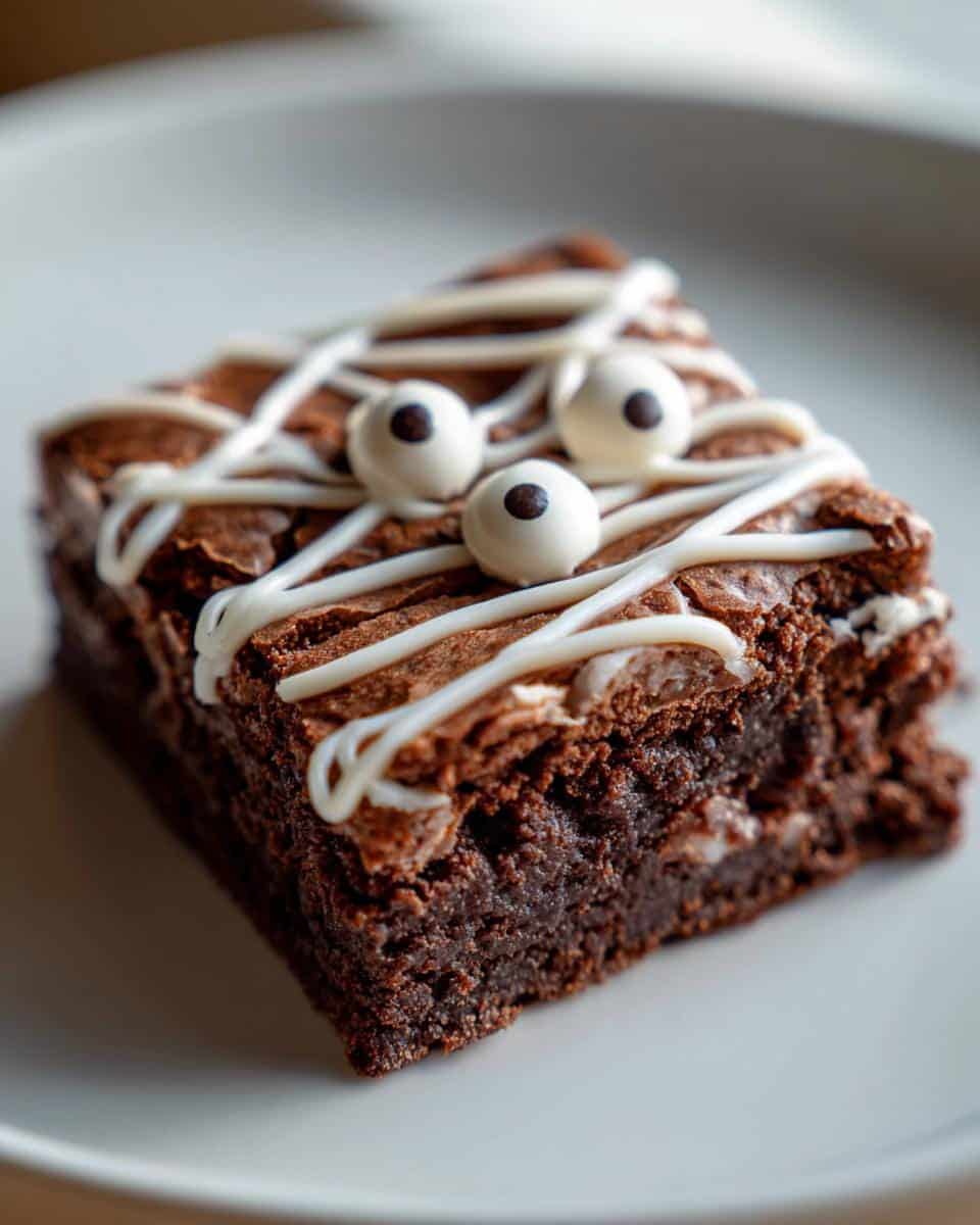 Spooky Mummy Brownies: 3-Ingredient Halloween Magic 8 Spooky Mummy Brownies for a Delightful Halloween Treat - detail 3