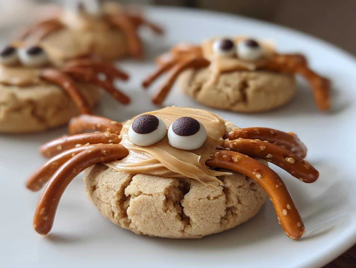 Spooky Peanut Butter Spider Cookies: 5-Ingredient Halloween Magic