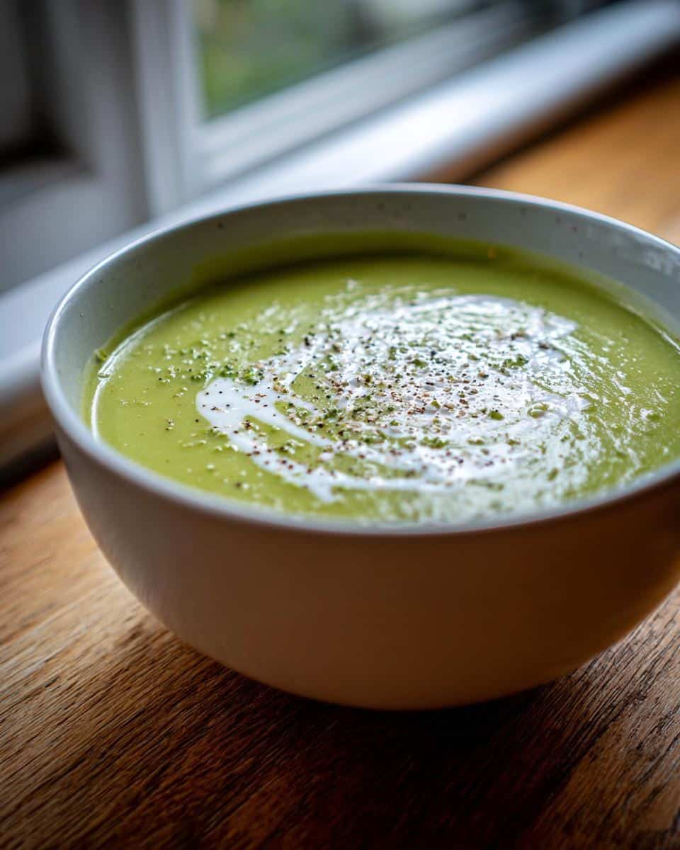 Vegan Broccoli Potato Soup - detail 1