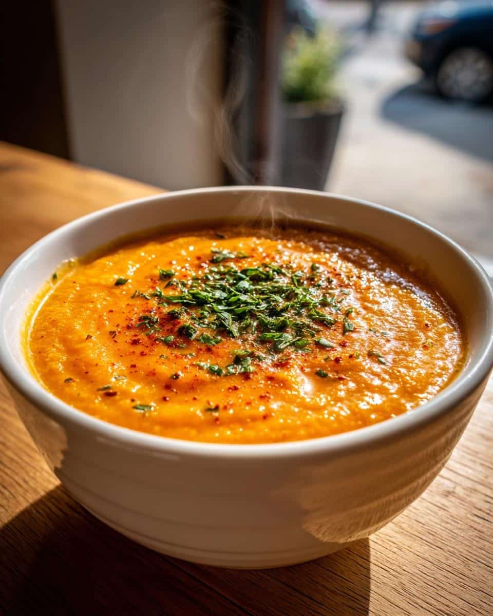 Vegan Carrot Potato Soup - detail 1