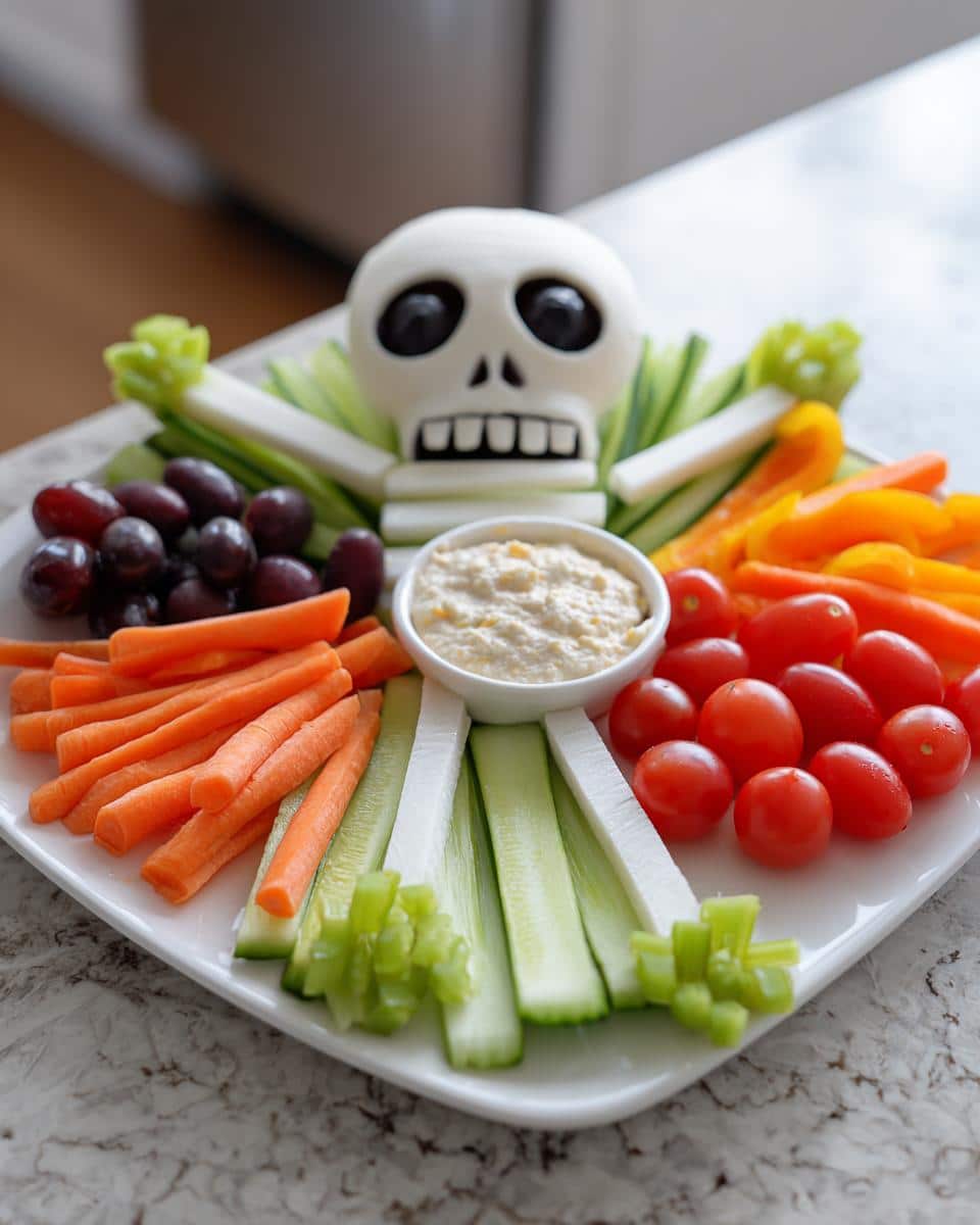 Veggie Skeleton Platter - detail 1