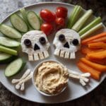 Spooky 15-Minute Veggie Skeleton Platter That Haunts Hungry Guests 11 Veggie Skeleton Platter