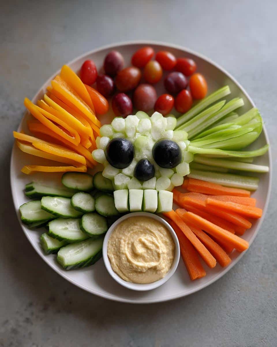 Veggie Skeleton Platter - detail 2